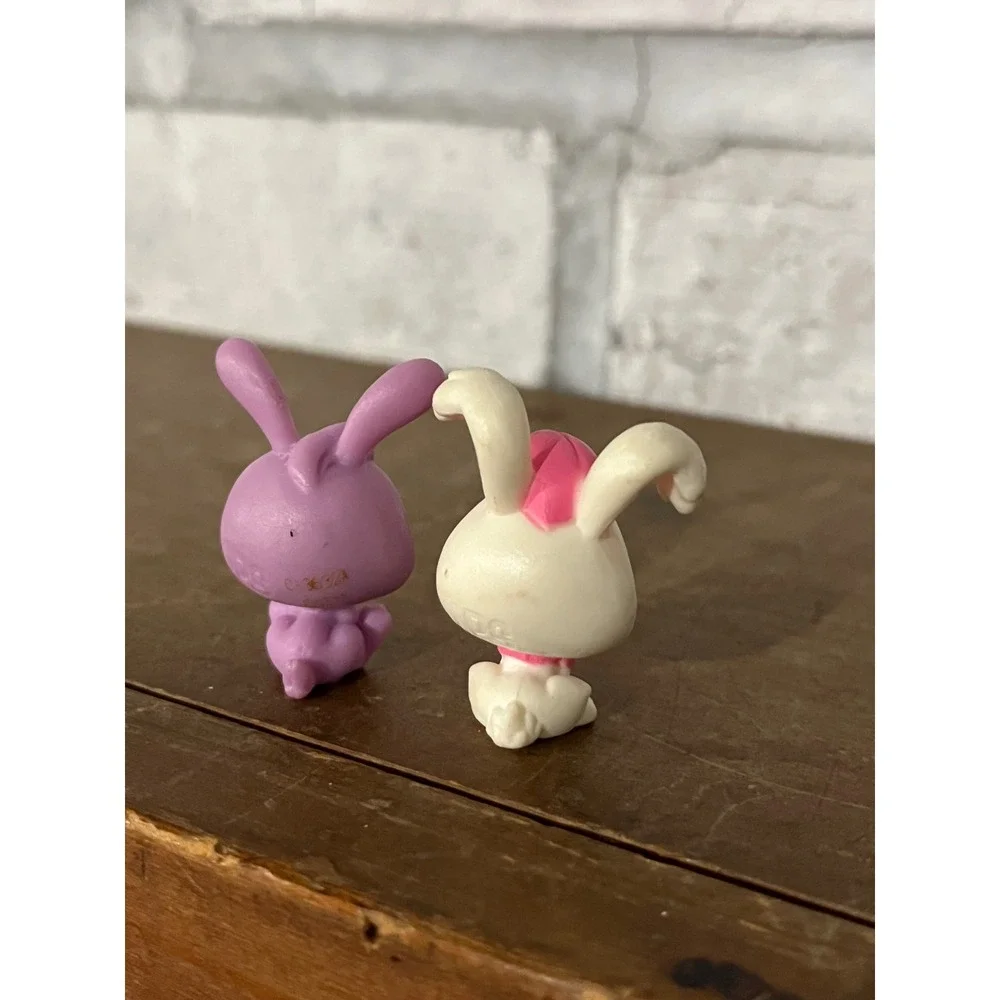 Pair of 2 Littlest Pet Shop LPS Mini Bunny Rabbits - Picture 5 of 6
